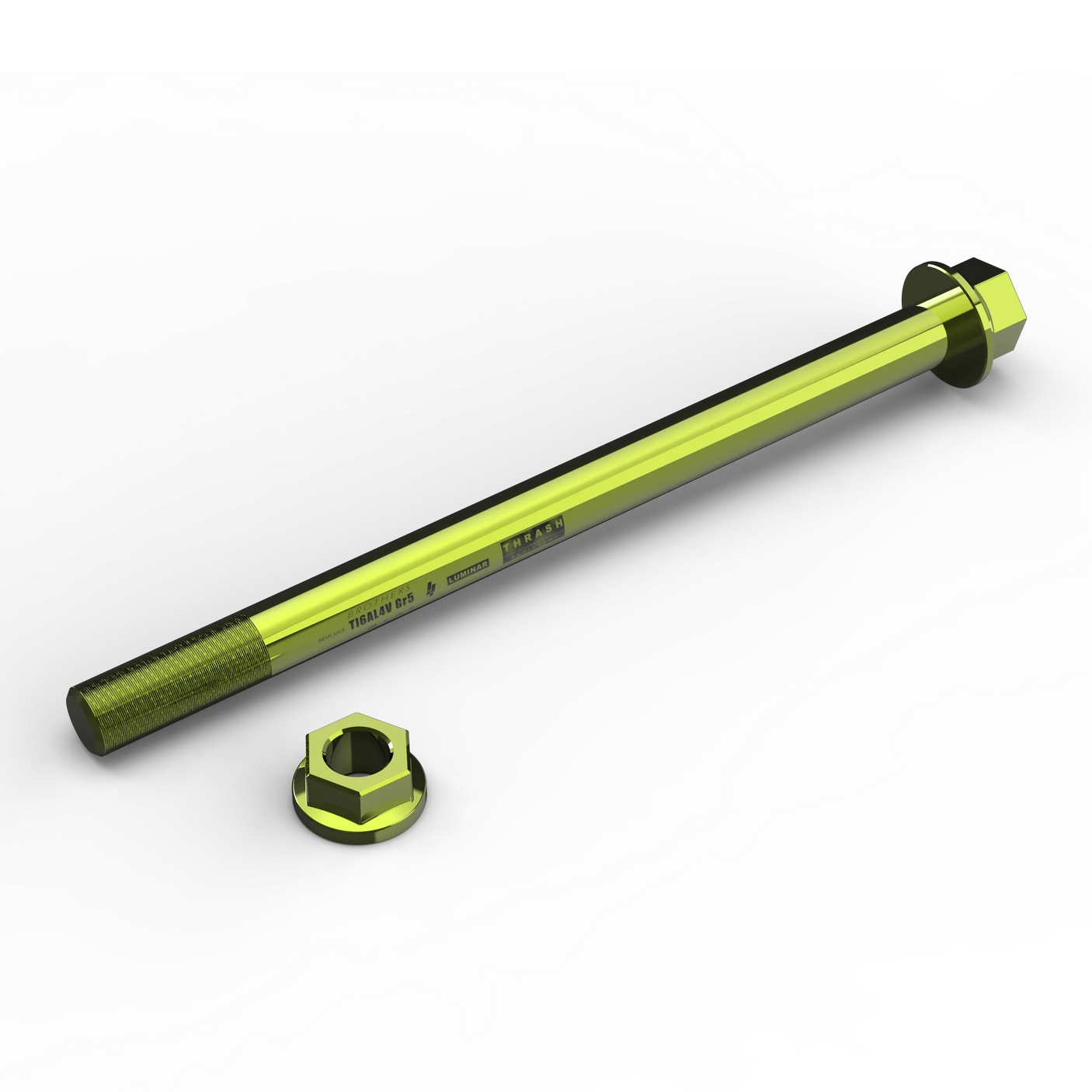 IZI Brothers Rear Axle #2 for Sur-Ron Light Bee - green top view