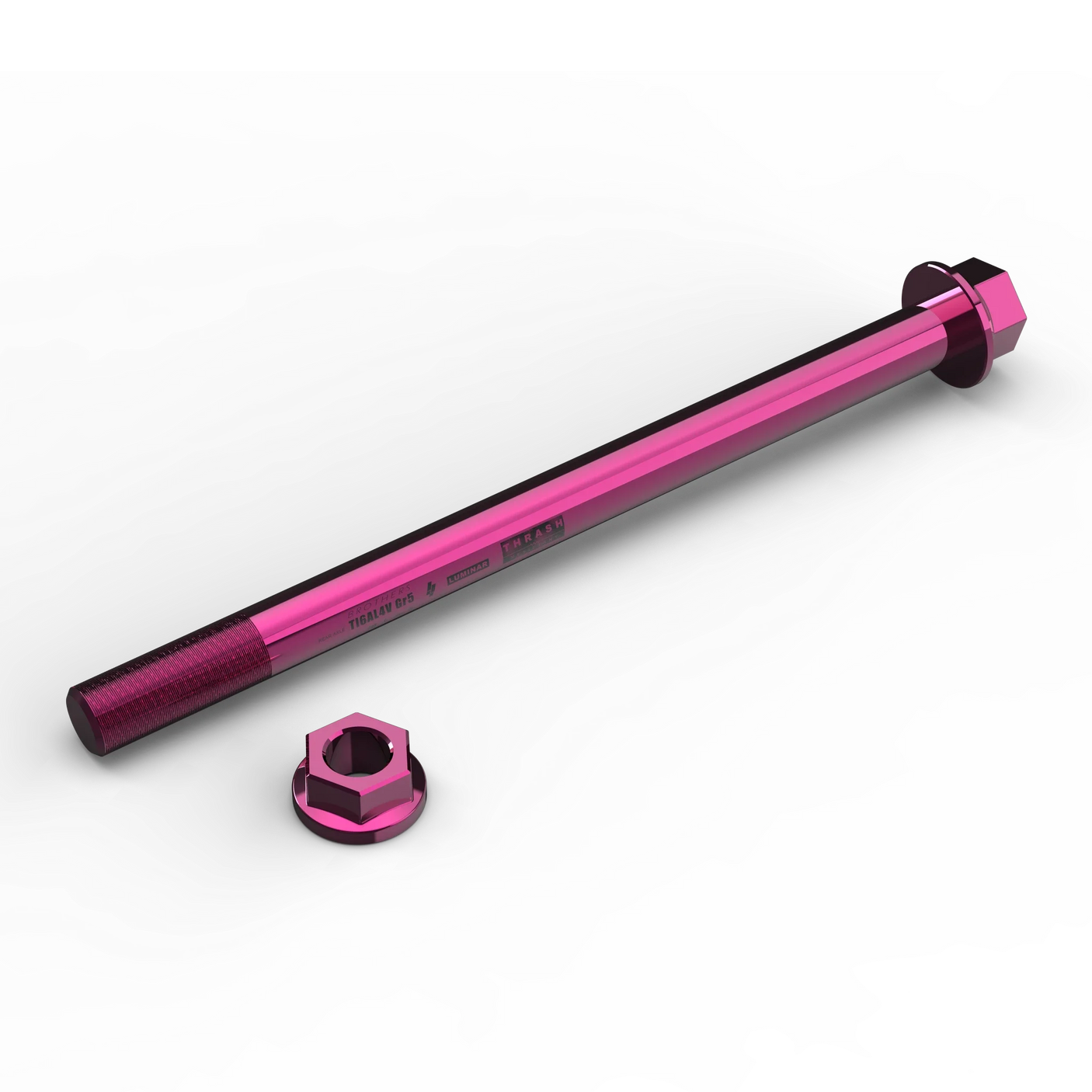 IZI Brothers Rear Axle #2 for Sur-Ron Light Bee - pink top view