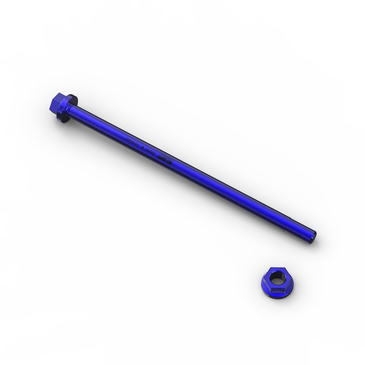 IZI Brothers Swingarm Axle for Sur-Ron Light Bee - top view - blue color