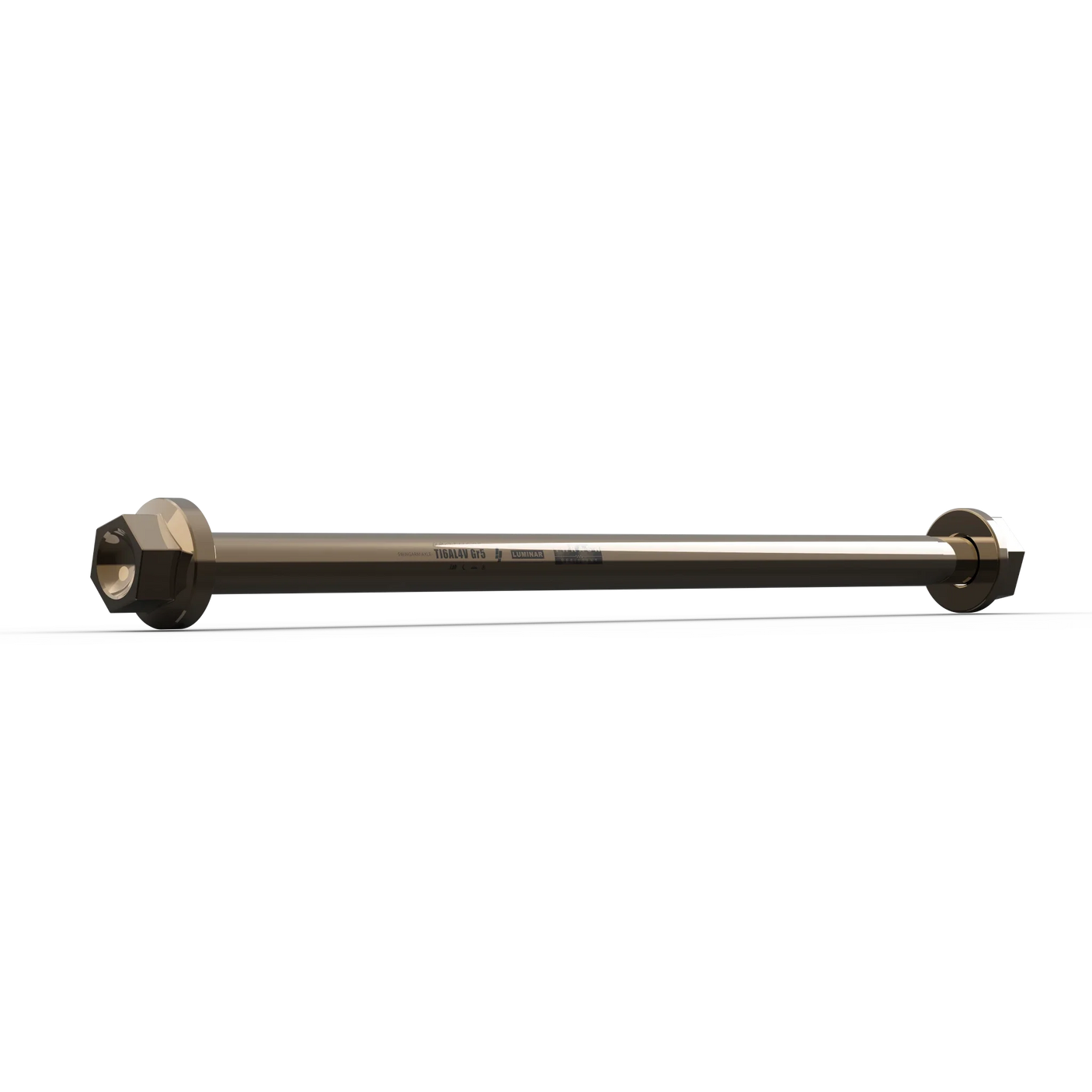 IZI Brothers Swingarm Axle for Sur-Ron Light Bee - 1/4 view - copper color