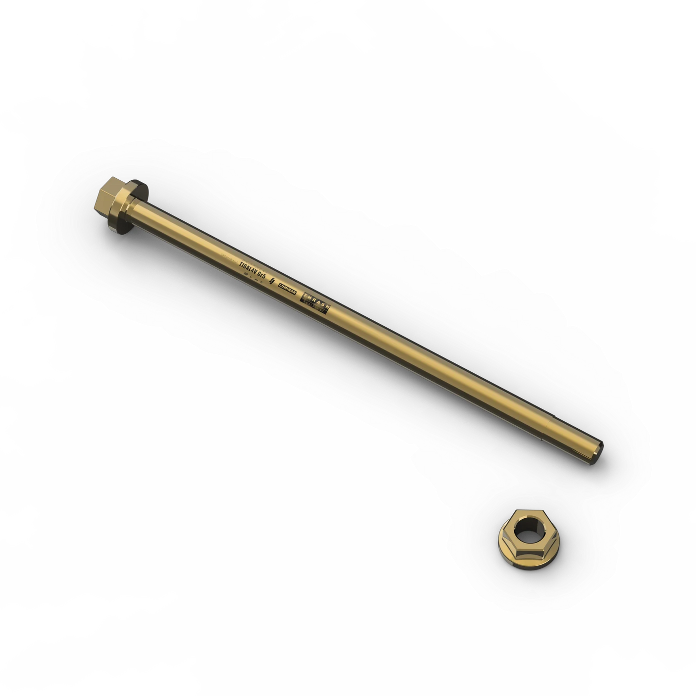 IZI Brothers Swingarm Axle for Sur-Ron Light Bee - top view - copper color