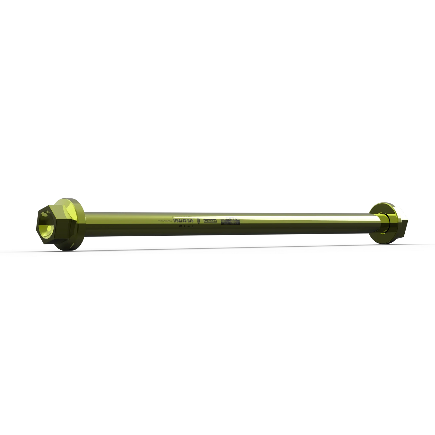 IZI Brothers Swingarm Axle for Sur-Ron Light Bee - 1/4 view - green color