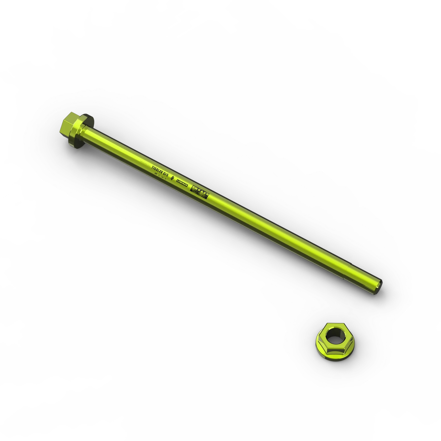 IZI Brothers Swingarm Axle for Sur-Ron Light Bee - top view - green color