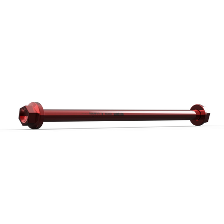 IZI Brothers Swingarm Axle for Sur-Ron Light Bee - 1/4 view - red color