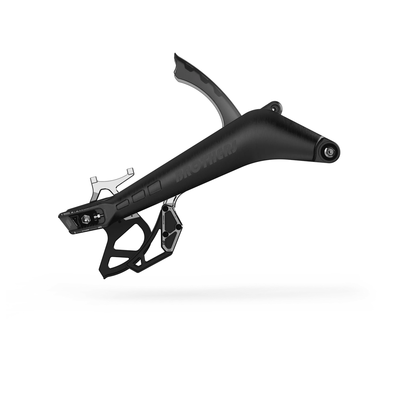 IZI Brothers complete Phase One kit for Sur-Ron Light Bee swingarm - black side view