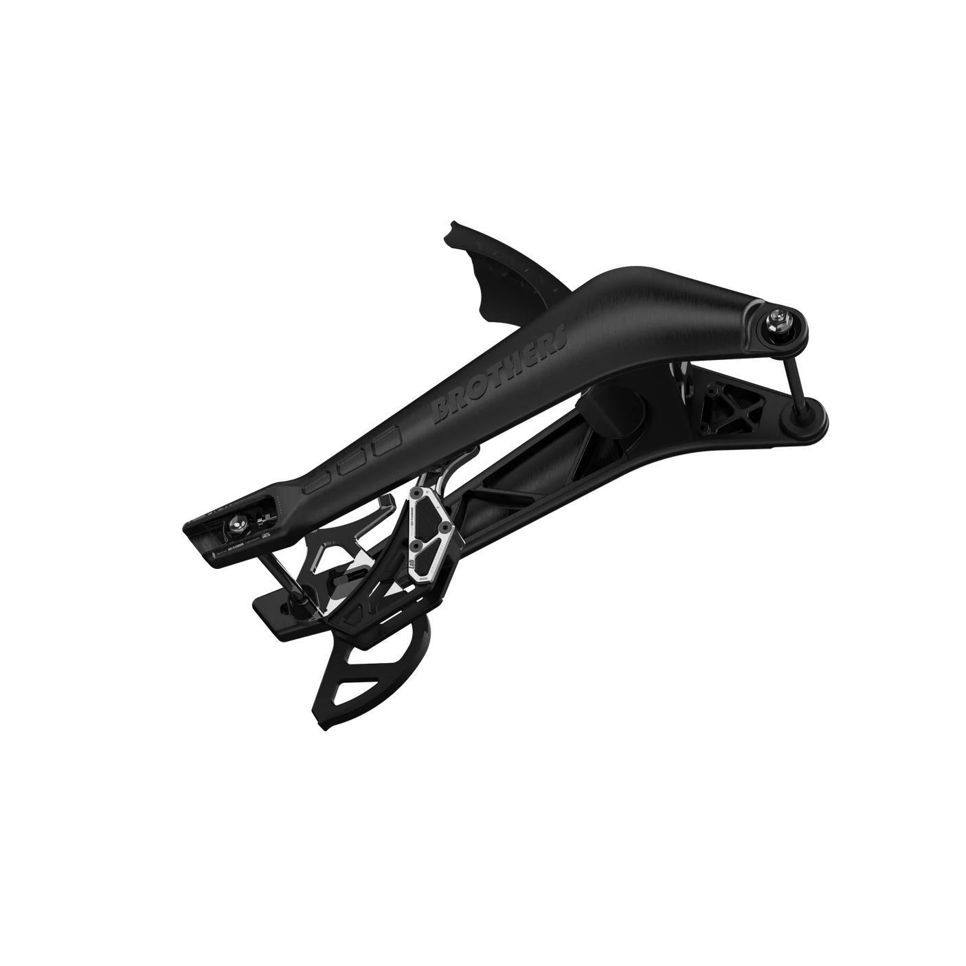 IZI Brothers complete Phase One kit for Sur-Ron Light Bee swingarm - black bottom view angled