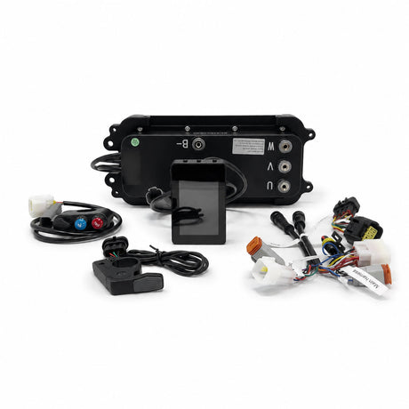 Moxin 60kW wheelie controller plug and play kit for Talaria Sting MX3/MX4/MX5 – back view with extras